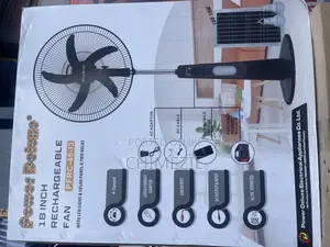 Power Deluxe 18 Inches Reachable Standing Fan With Panel