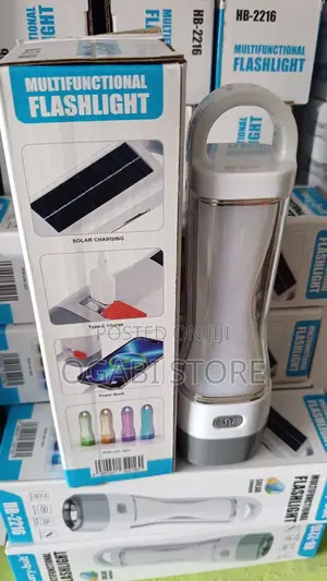 Multifunctional Solar Electric Rechargeable Torch Light-Bright