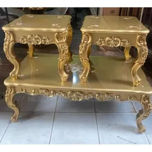 Modern Royal Design Living Room Table With 2 Side Stools