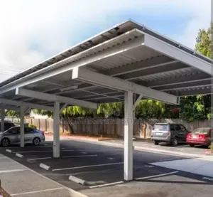 Solar Car Port Fabrication And Solar Set Up