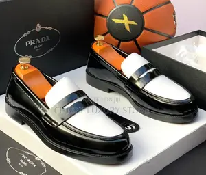 Prada Quality Luxury Men Genuine Leather Cooperate Shoe