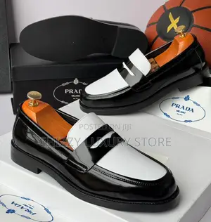 Prada Milano Quality Luxury Men Genuine Leather Shoe