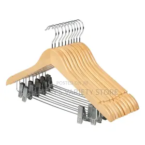 5pcs Wooden Cloth Hanger With Pegs