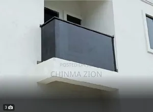 Black Frameless Glass Handrails