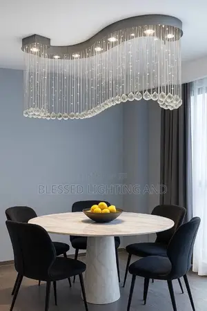 Size 800mm Luxury Rain Drop Crystal Chandelier for Living Room, Dinnin