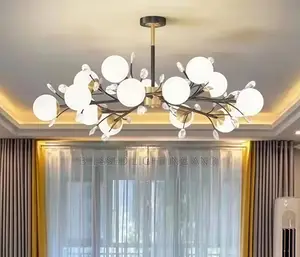 Flower Nordic Led Chandelier Light for Living Room, Hotel Lobby, Dinni
