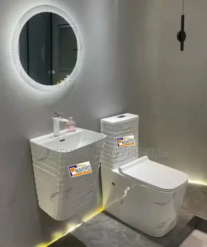 Zibra White-Marble Super Executive Water Closet Toilet Wc