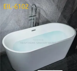 White Acrylic Bathtub for Bath