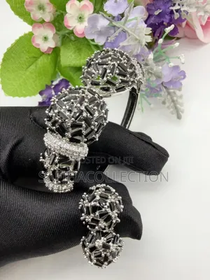Zirconia Bangle and Ring Set