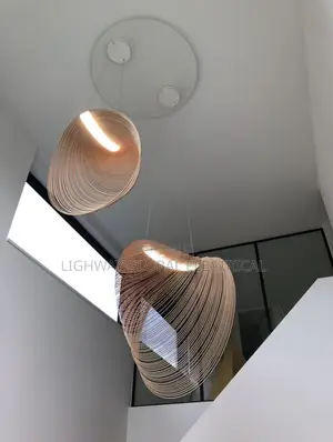Wooden Crafted Led Basket Chandelier