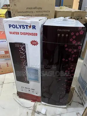 Brand New Polystar Pv-R6jx-5rf Water Dispenser With Fridge Freezer