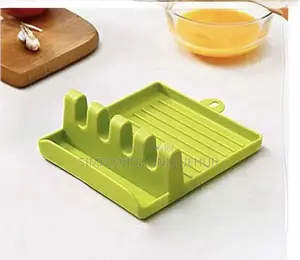 Multipurpose Cover Pan Stand and Spoon Rest Holder
