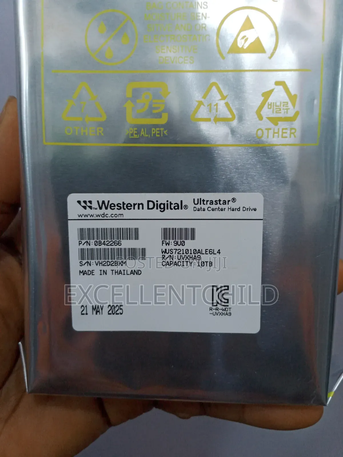 For Storage (10tb Wd Sata Desktop Hdd)