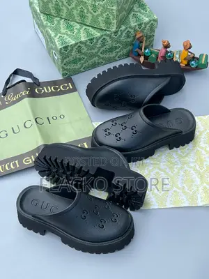 Original Gucci Luxury Rubber Slip Ons