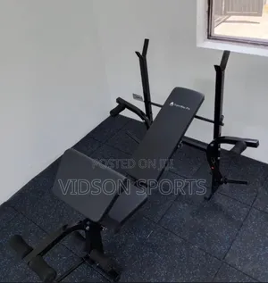 Weight Bench With Arm Curl and 55kg Dumbbell Chrome Weight