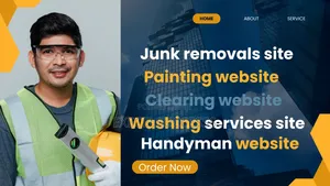 I Will Design Handyman Washing Painting Clearing Service Website