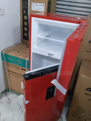 Sleek Red Hisense 205drb Top Mount Refrigerator - 204l Capacity, Low N