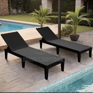 Outdoor Chairs Lounge Set of 2 With 5-Position Adjustable Backrest ,