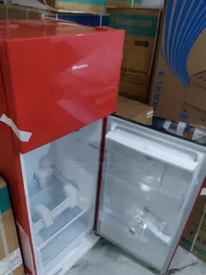 Hisense 205drb Top Freezer Refrigerator - Red Finish, Low Noise Envi