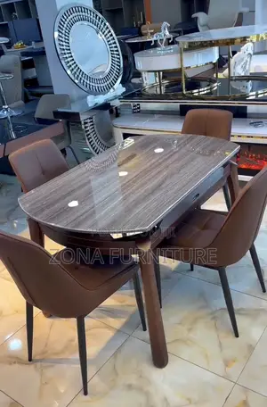 Extendable Luxury Dining Table and Chairs