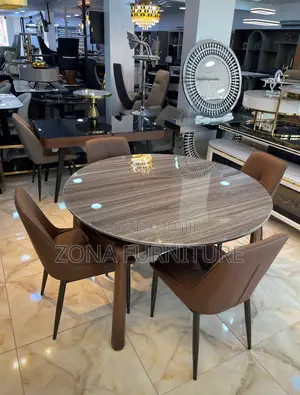 Extendable Luxury Dining Table and Chairs