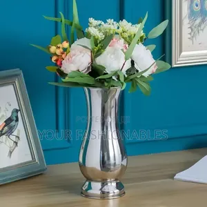 Silver Stainless Steel Flower Vase ( Unbreakable Vase)