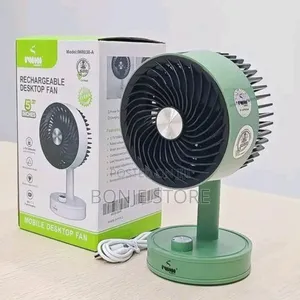 Iwin Energy Super Mini Rechargeable Desktop Fan 5inches Iw8038-a
