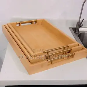 3in1 Quality Wooden Serving Tray