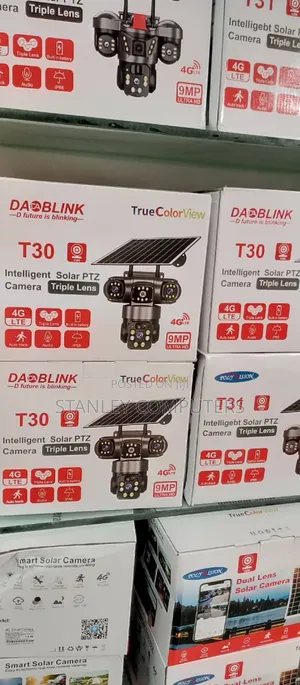 Da Blink T30 Intelligent Solar PTZ Camera Triple Lens