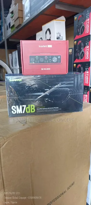 Shure Sm7db With Active Preamp Scarlett 2i2 3rd Gen