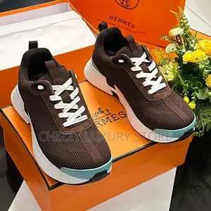 Hermes Quality Luxury Men Brown Sneakers