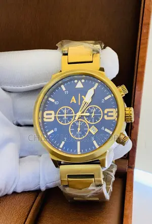 Armani Exchange Quality Luxury Chronograph Chain Strap Wristwatch