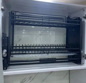 Original Quality Built-in 80cm Kitchen Plate Rack Pull Down Plate Rack