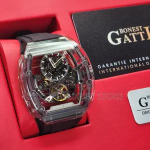 Bonest Gatti Quality Luxury Men Automatic Engine Wristwatch