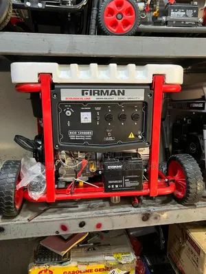 •[]• Firman Eco12990es 10kva Black and Red Series With Key and Battery