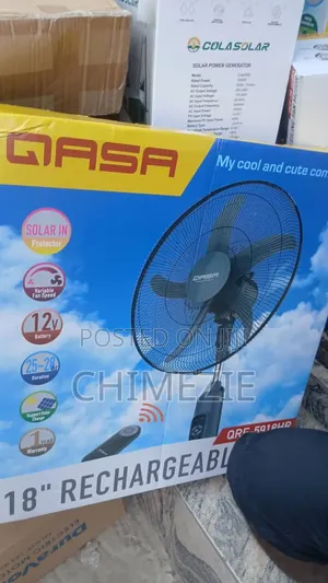 Qasa 18inches Rechargeable Standing Fan