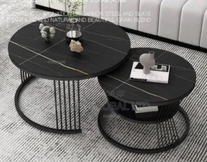 Marble Top Top Center Table and Side Stool for Home Use and Office