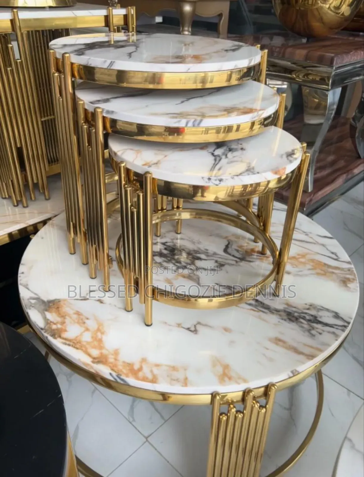Marble Center Table With Extension