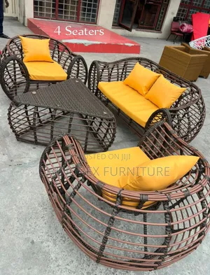 Four Seaters Rattan Sofa Chairs
