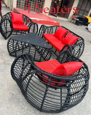 Four Seaters Rattan Sofa Chairs