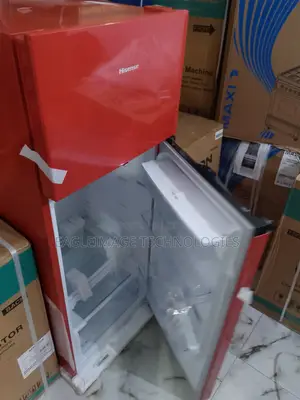 Stylish Red Hisense 205drb Top Freezer - Built-in Water Dispenser