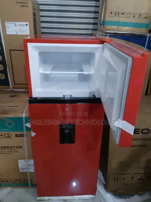 Vibrant Red Hisense 205drb Fridge - Dispenser, Quiet Operation Under 4