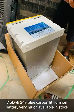 7.5kwh 24v Blue Carbon Lithium Battery