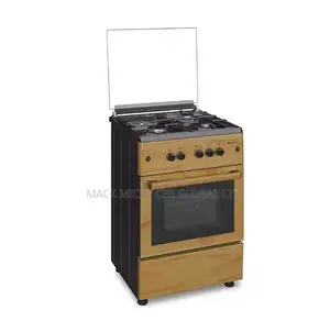 Maxi Gas Cooker 60x60 Cm (3+1) Burners Igl Wood
