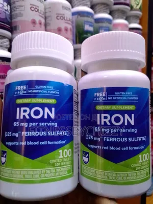 Iron 65mg Ferrous Sulfate 325mg X 100 Tablets