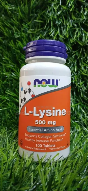 Now L- Lysine 500mg (Essential Amino Acid)- 100tablets
