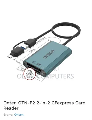 Onten Otn-P2 2 in 2 Cfexpress Card Reader