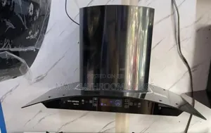 Black Automatic Kitchen Extractor Size 90cm