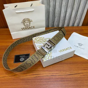 Original Versace Reversible Fabric Belt Available in Store