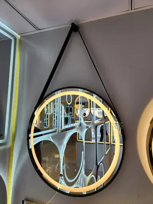 Round Mirrors Framed Hanging Led Mirrors